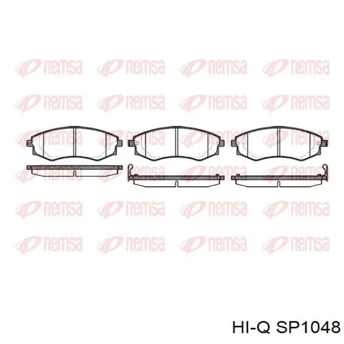 SP1048 Hi-q Pastillas delanteras
