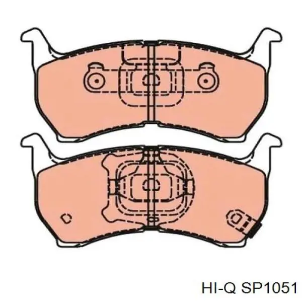 SP1051 Hi-q pastillas de freno delanteras