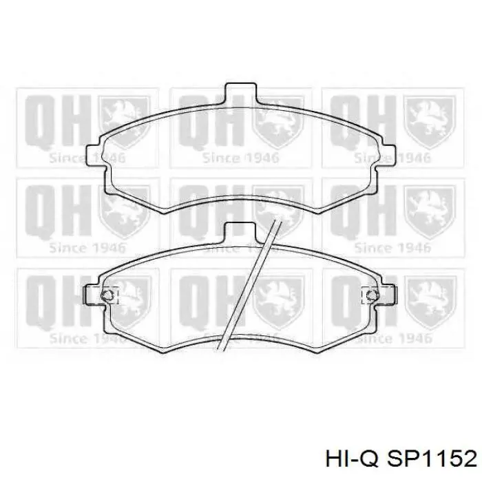 SP1152 Hi-q pastillas de freno delanteras