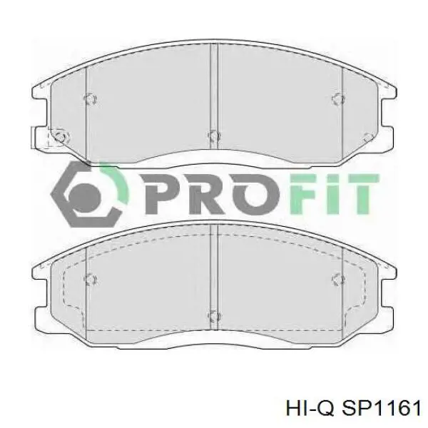 SP1161 Hi-q pastillas de freno delanteras