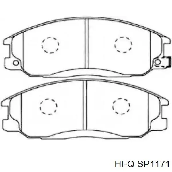 SP1171 Hi-q pastillas de freno delanteras