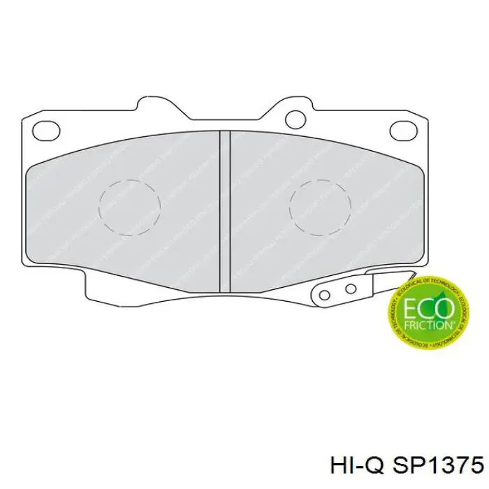 Pastillas de freno delanteras Toyota 04465YZZDV