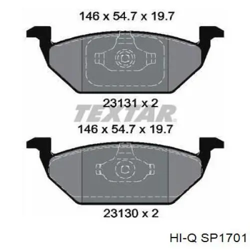 Pastillas de freno delanteras Seat Ibiza 5 KJ1, KJG