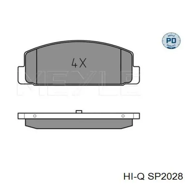 Comprar SP2028 Hi-q Pastillas de freno traseras