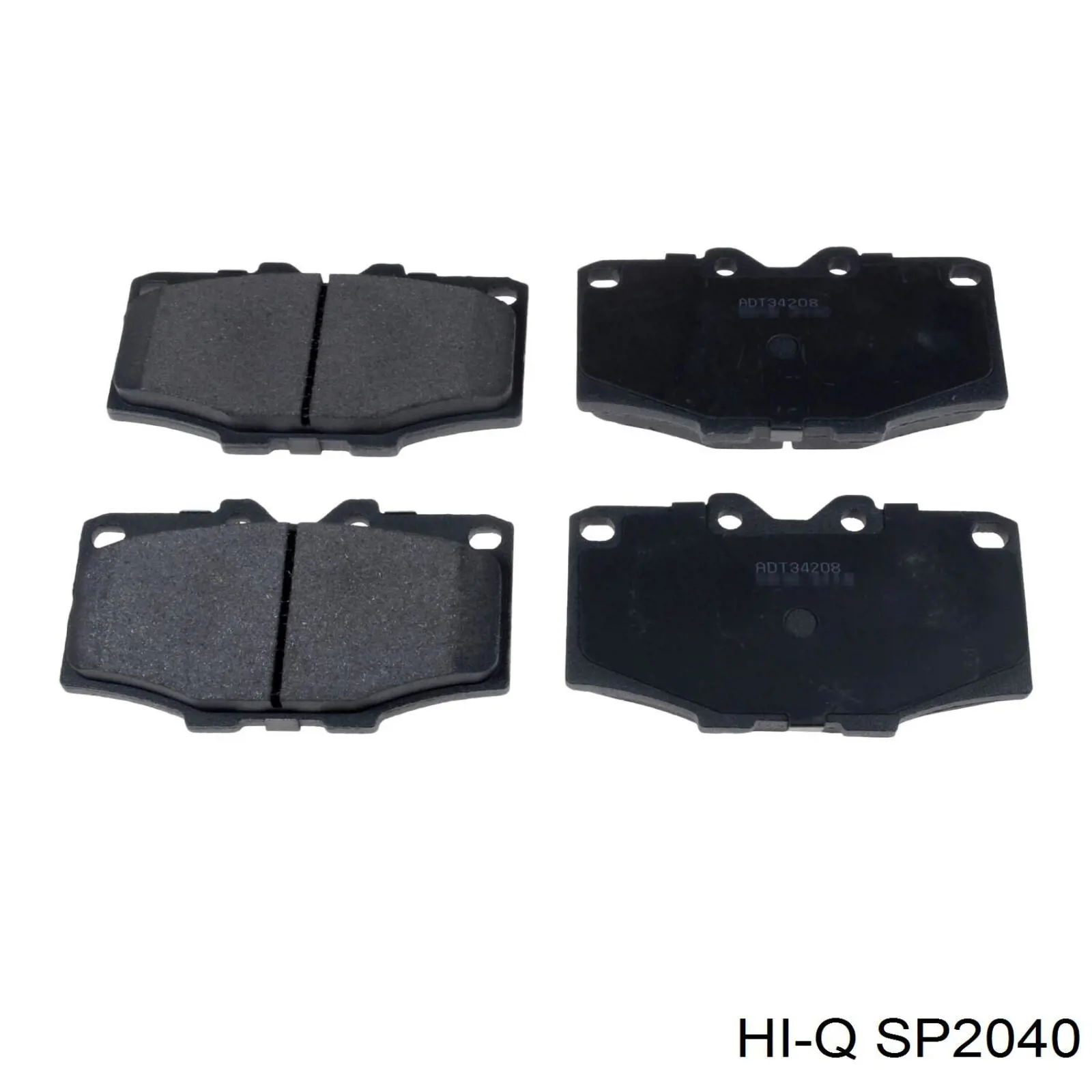 SP2040 Hi-q pastillas de freno traseras