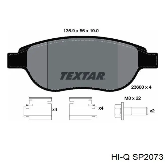Pastillas de freno delanteras Citroen C3 1 FC