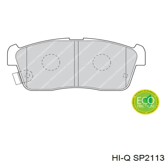 SP2113 Hi-q pastillas de freno delanteras