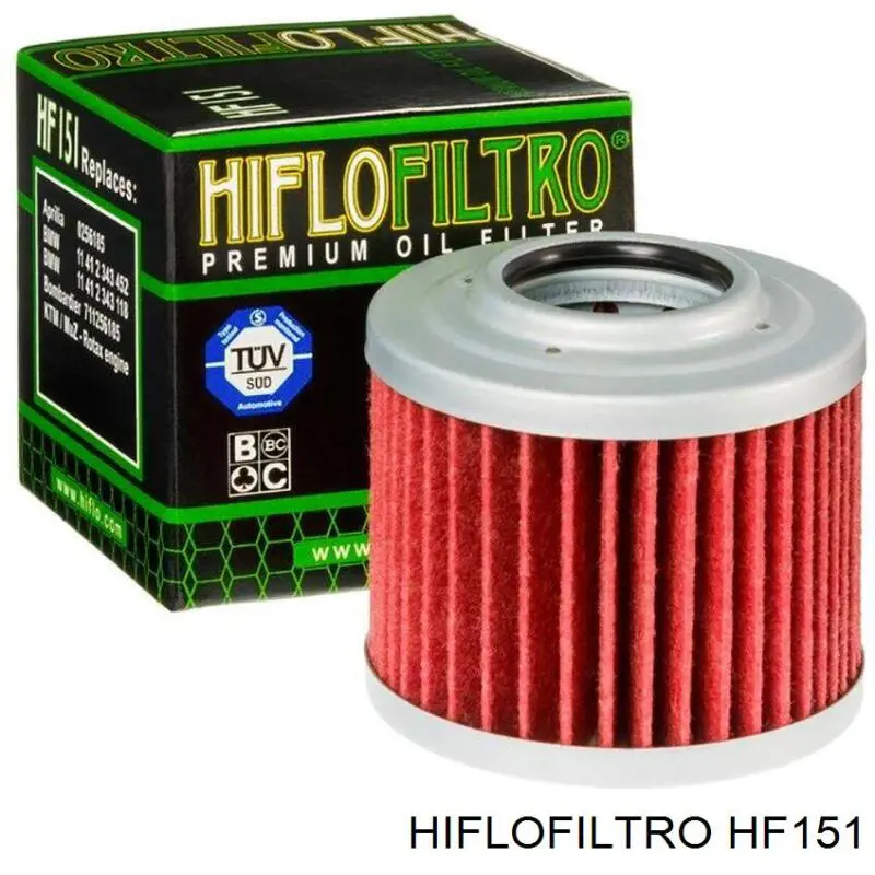 HF151 Hiflofiltro Filtro aceite