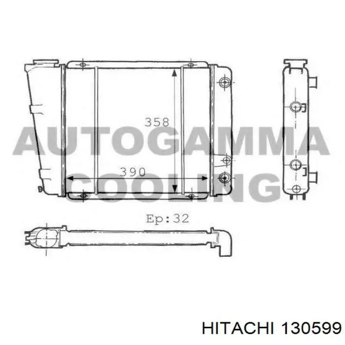 130599 Hitachi regulador del alternador