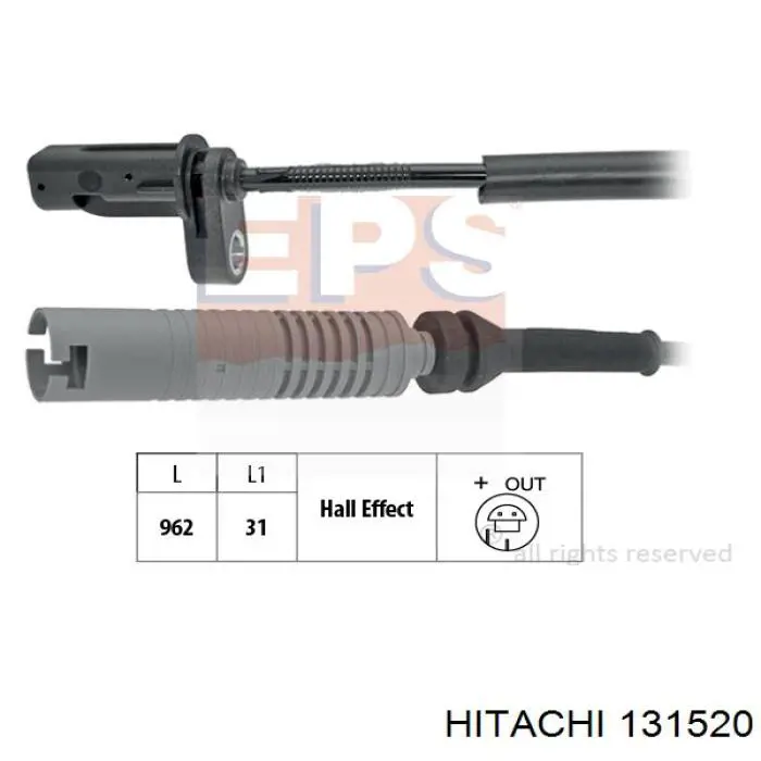 131520 Hitachi sensor abs trasero