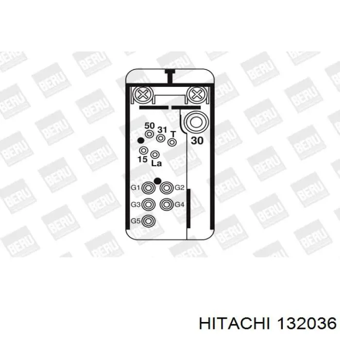 132036 Hitachi relé de precalentamiento