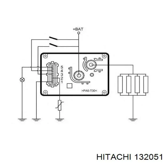 0007745999 Fiat/Alfa/Lancia relé de bujía de precalentamiento