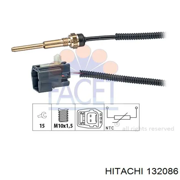132086 Hitachi relé de precalentamiento
