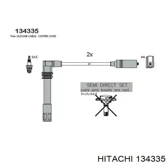 134335 Hitachi juego de cables de encendido