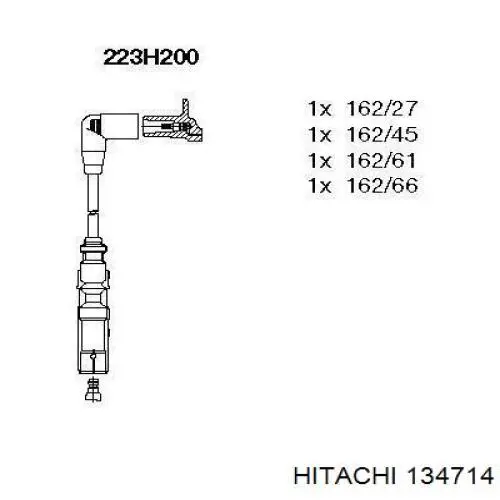 134714 Hitachi juego de cables de encendido