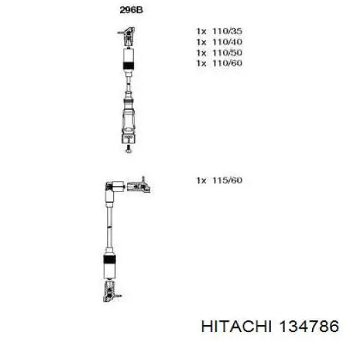 134786 Hitachi juego de cables de encendido