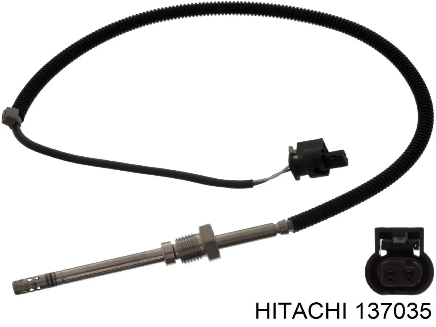 137035 Hitachi sensor de temperatura, gas de escape, antes de filtro hollín/partículas