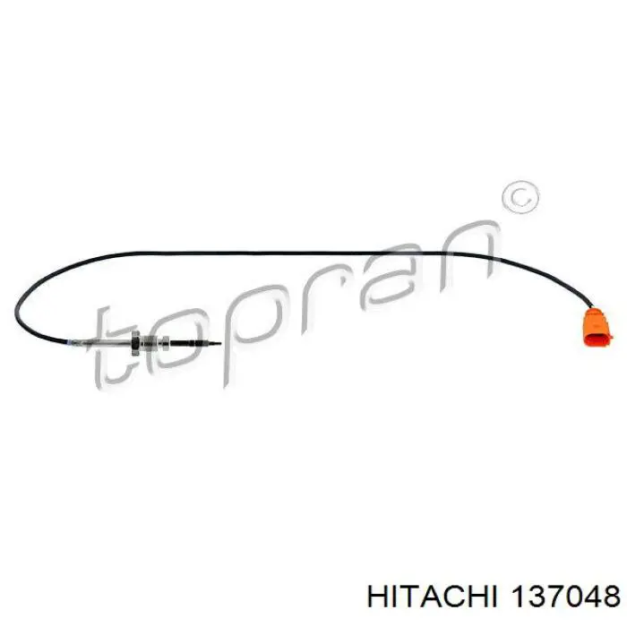 137048 Hitachi sensor de temperatura, gas de escape, después de filtro hollín/partículas