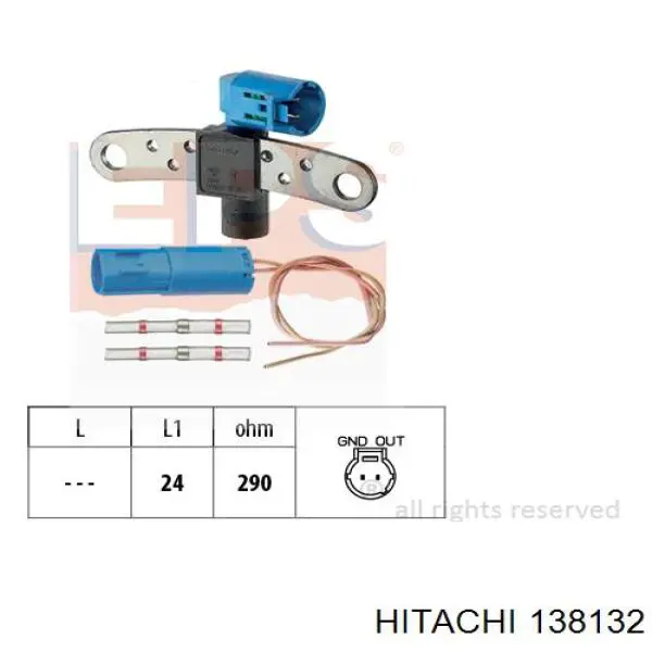 138132 Hitachi sensor de cigüeñal