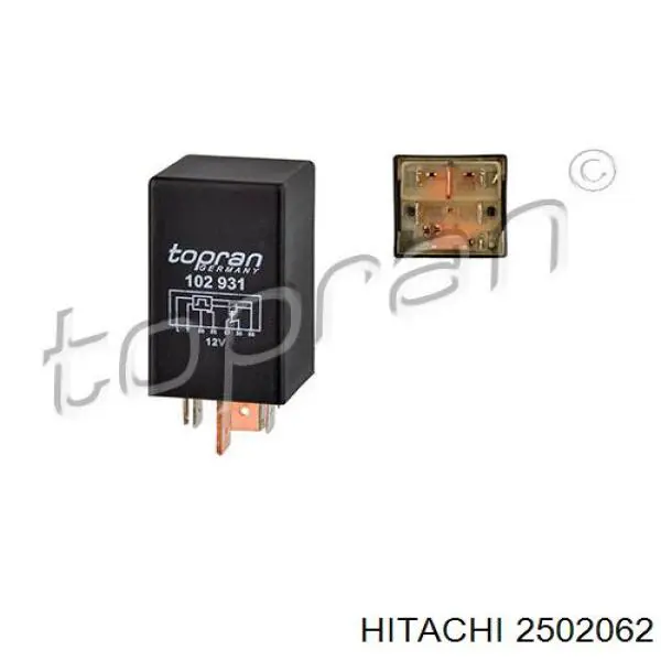 2502062 Hitachi relé de precalentamiento