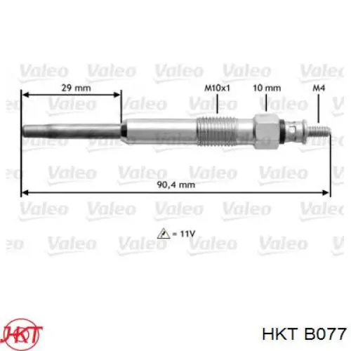 Bujías incandescentes HKT B077 precio, desde 9,87 EUR