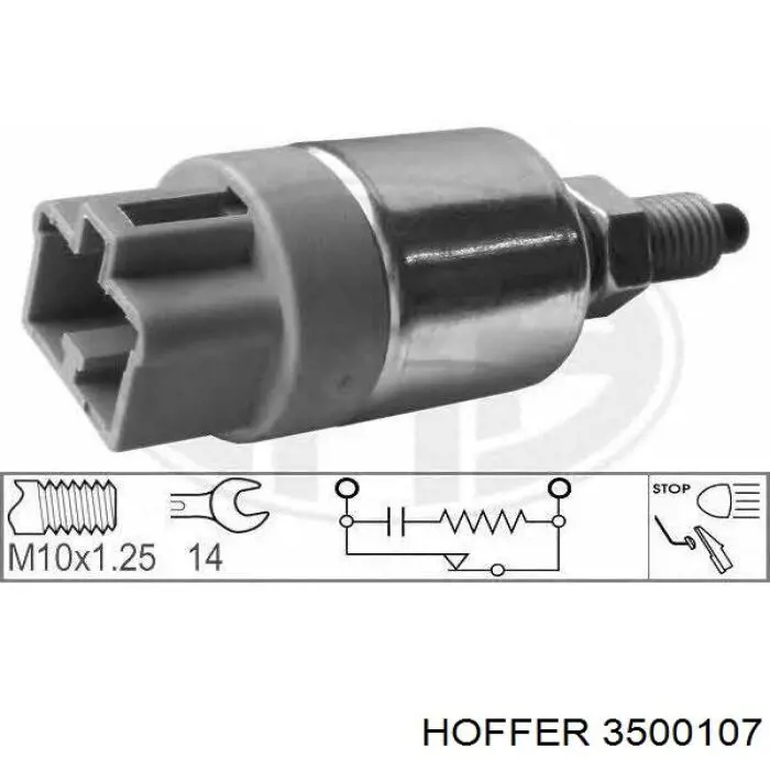 Interruptor luz de freno Hoffer 3500107