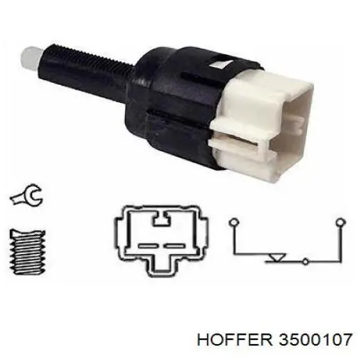 Interruptor de luz de freno Hoffer 3500107 precio, desde 16,12 EUR
