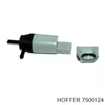 Comprar 7500124 Hoffer Bomba de agua limpiaparabrisas, delantera