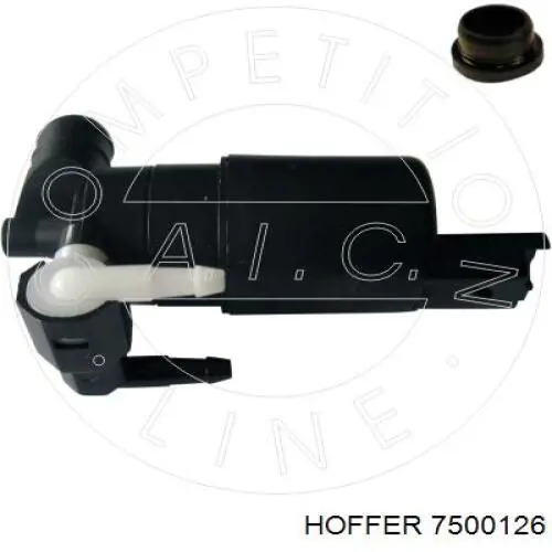 Bomba de agua limpiaparabrisas, delantera Hoffer 7500126 precio, desde 14,93 EUR