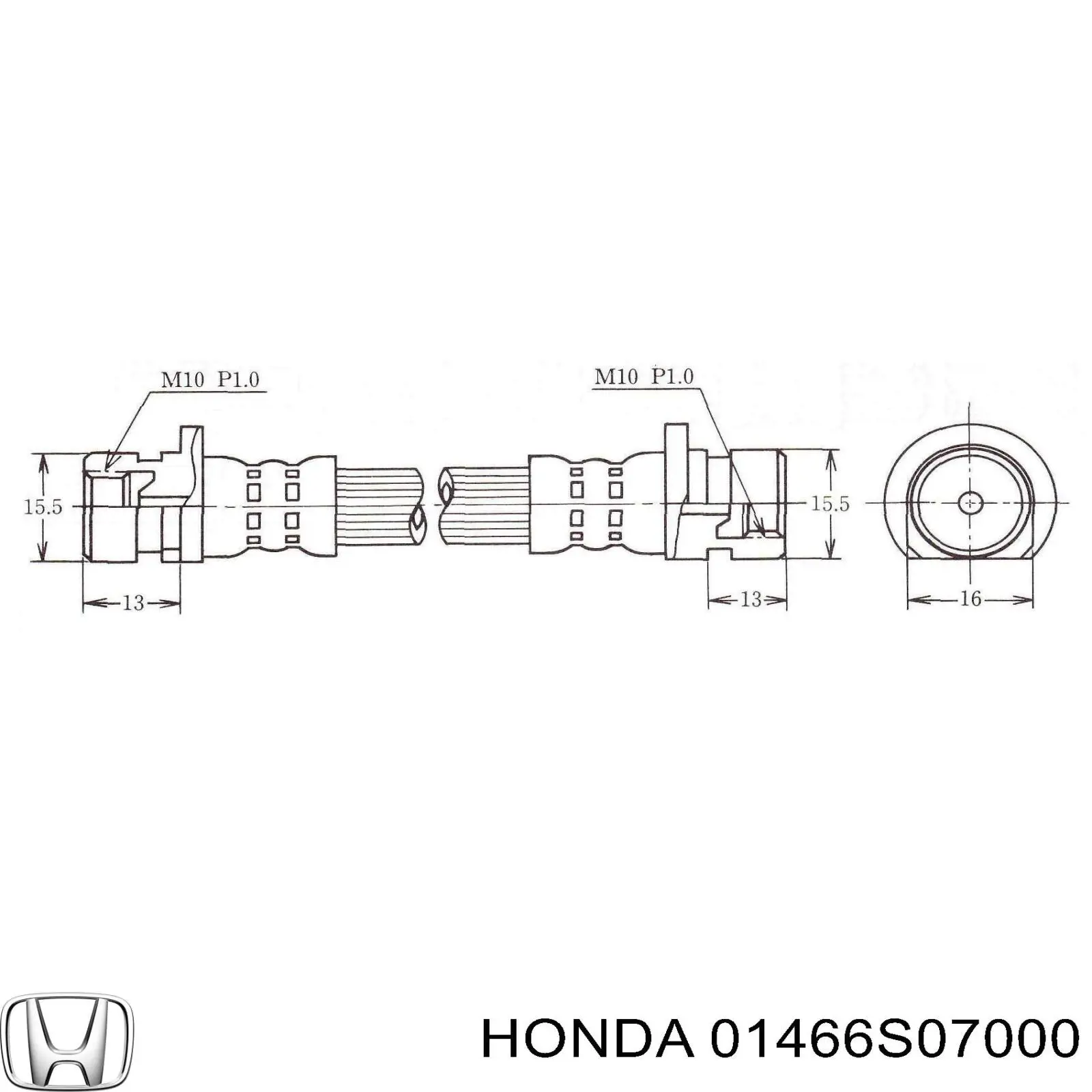 Comprar 01466S07000 Honda Latiguillo de freno trasero