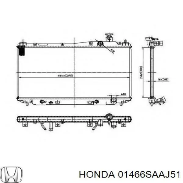 01466SAAJ51 Honda latiguillos de freno trasero derecho