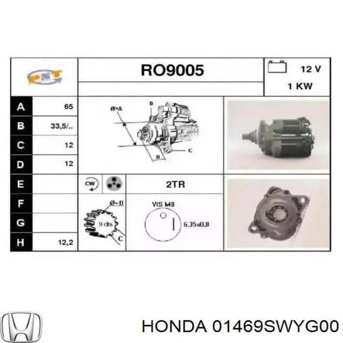 Servofreno de vacío para Honda CR-V (RE)