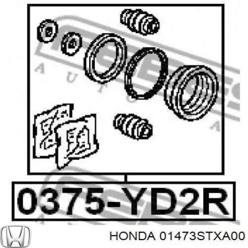 Kit de reparación de pinzas de freno trasero 01473STXA00 Honda