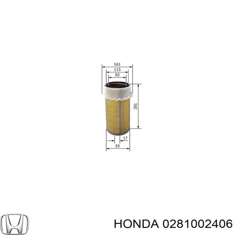 Sensor de levas Honda 0281002406