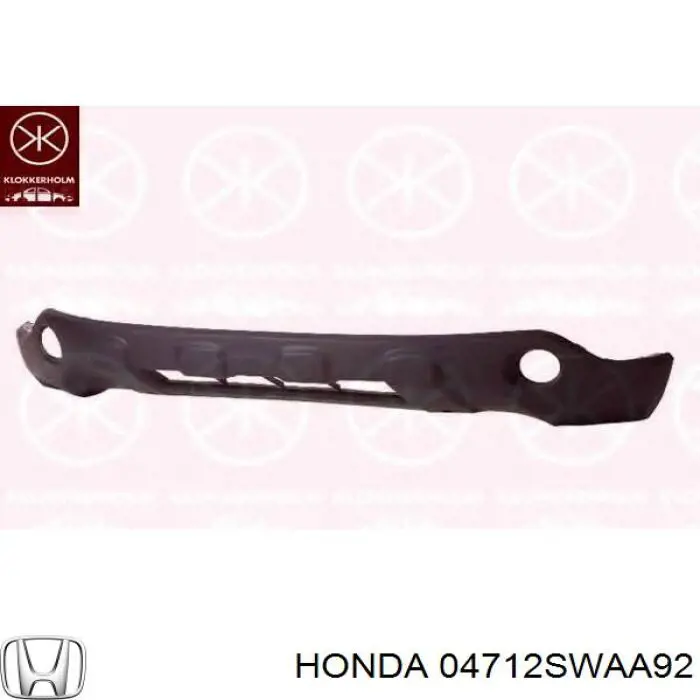 04712SWAA92 Honda parachoques delantero, parte inferior