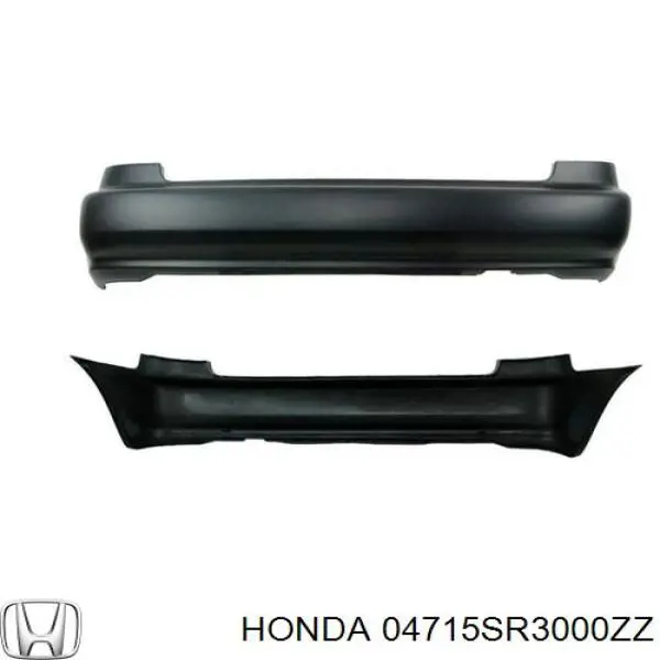 04715SR3000ZZ Honda Defensa trasero