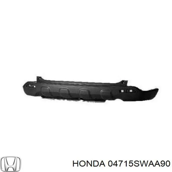Parachoques trasero, parte central para Honda CR-V (RE)