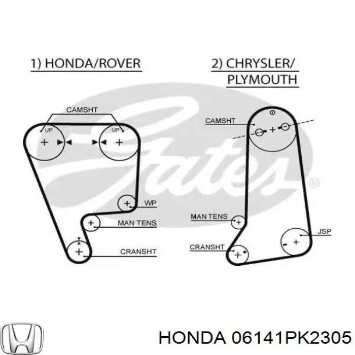 06141-PK2-305 Honda correa distribución