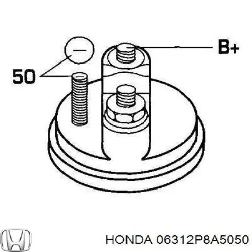 06312P8A5050 Honda motor de arranque