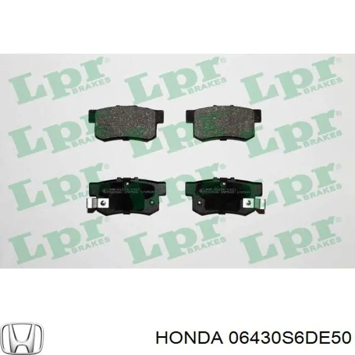 Comprar 06430S6DE50 Honda Pastillas de freno traseras