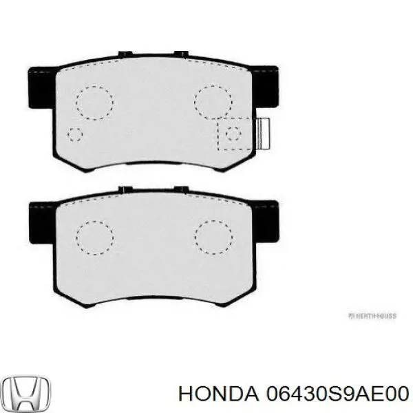 06430-S9A-E00 Honda pastillas de freno traseras