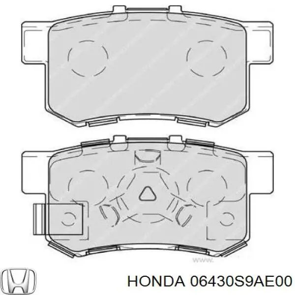 Pastillas traseras de freno Honda 06430S9AE00 precio, desde 24,53 EUR