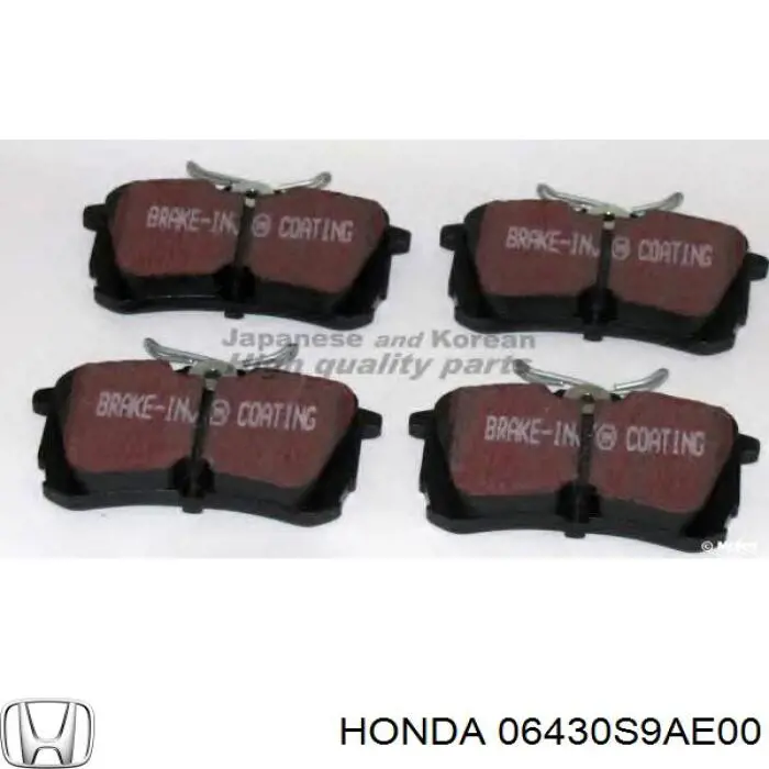 Comprar 06430S9AE00 Honda Pastillas de freno traseras