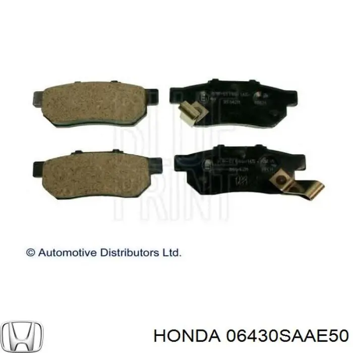 06430SAAE50 Honda pastillas de freno traseras