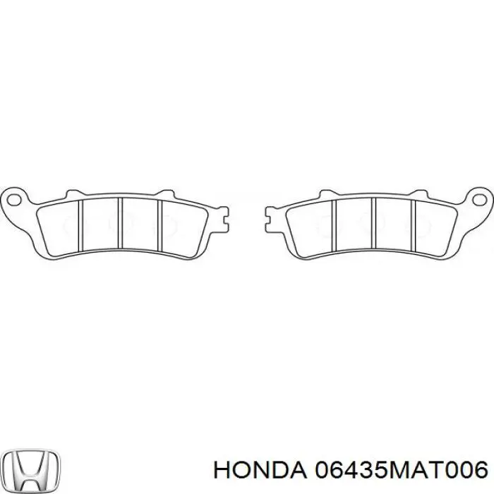 06435MAT006 Honda pastillas de freno delanteras