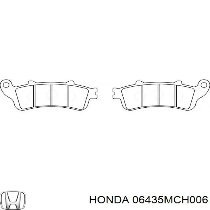 06435MCH006 Honda pastillas de freno traseras