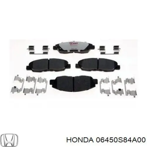 06450S84A00 Honda pastillas de freno delanteras