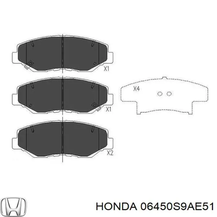 Pastillas freno delanteras Honda 06450S9AE51 precio, desde 33,96 EUR