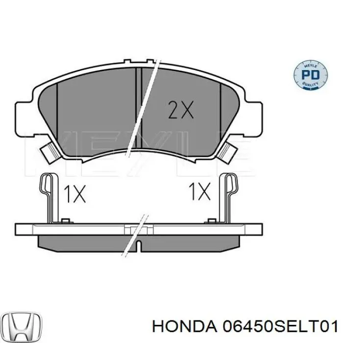 Comprar 06450SELT01 Honda Pastillas delanteras de freno