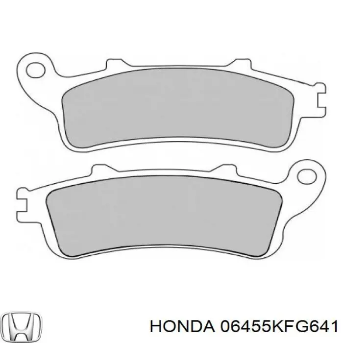 06455KFG641 Honda pastillas de freno delanteras